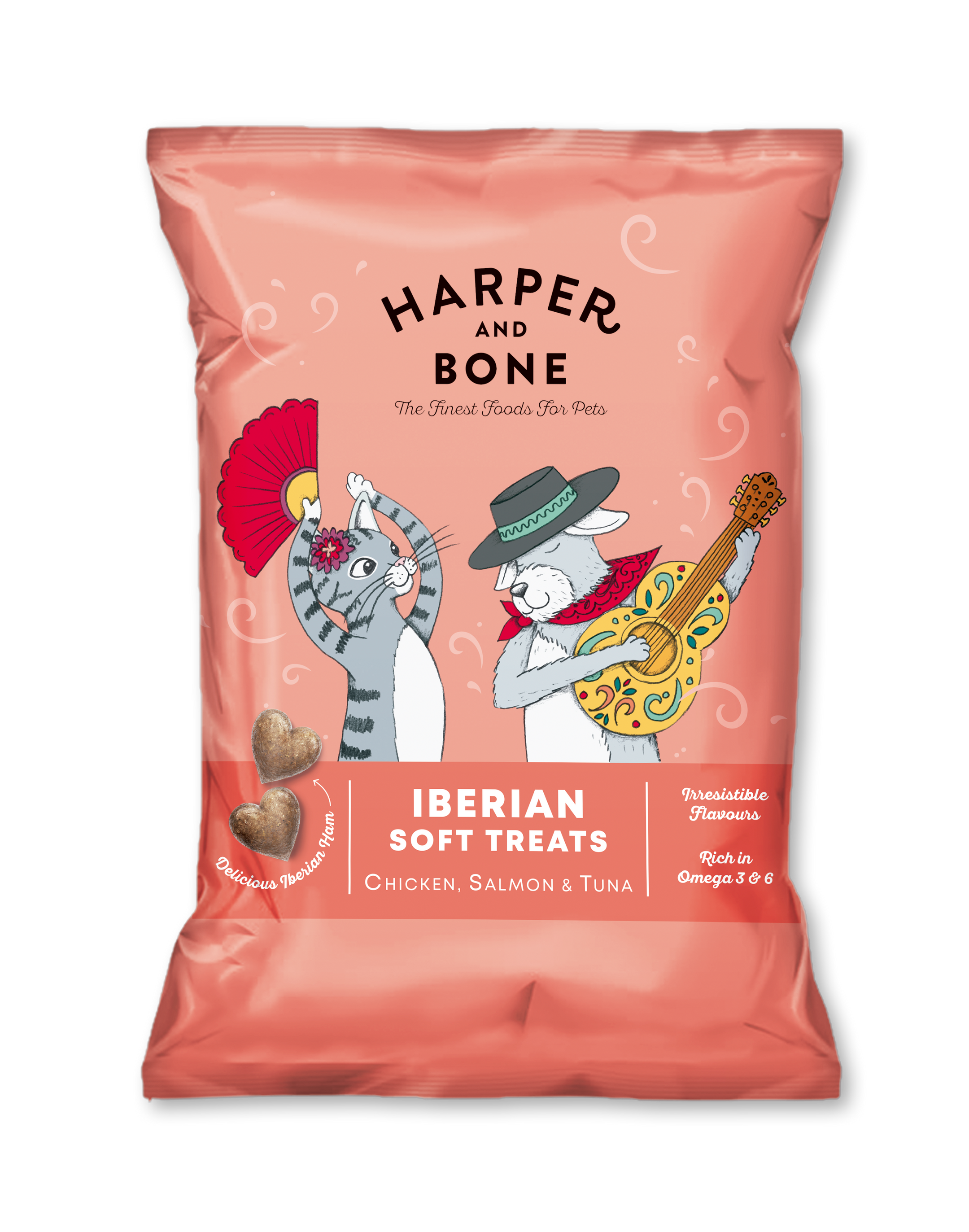 Harper & Bone - Iberian soft Treats - Snacks de Pollo, Salmon y Atún